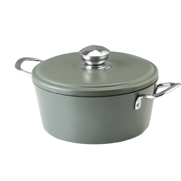 Kookpan met deksel Groen